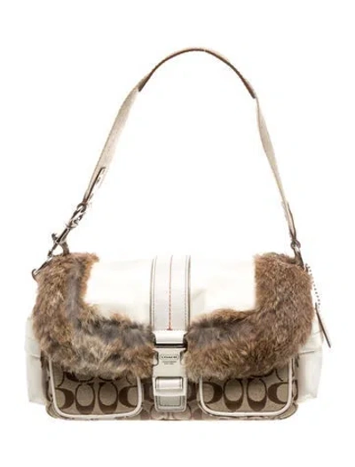 Pre-owned Coach Leather Shoulder Bag In Brown