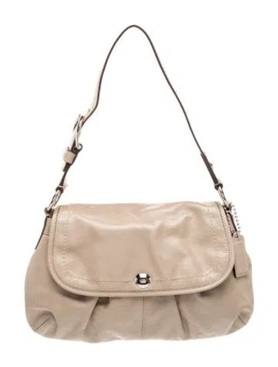 Pre-owned Coach Leather Shoulder Bag In Brown