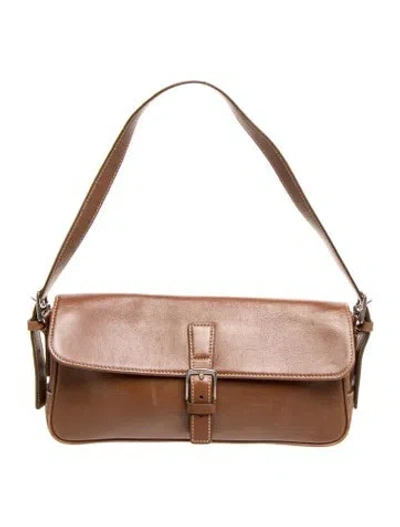Pre-owned Coach Leather Shoulder Bag In Brown