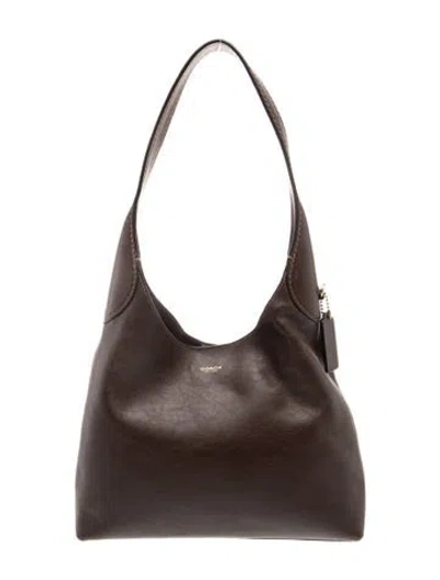 Pre-owned Coach Leather Shoulder Bag In Brown