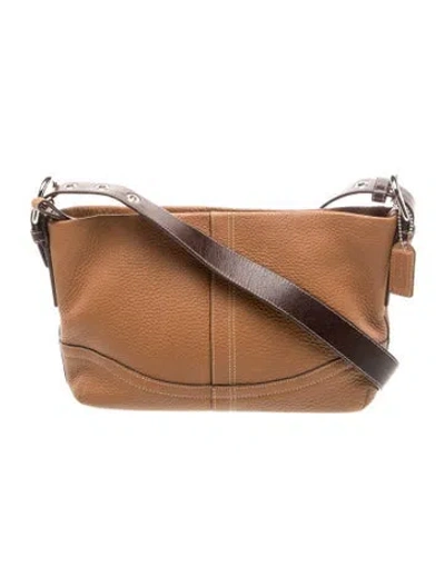 Pre-owned Coach Leather Shoulder Bag In Brown