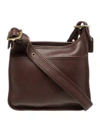 Pre-owned Coach Leather Shoulder Bag In Brown