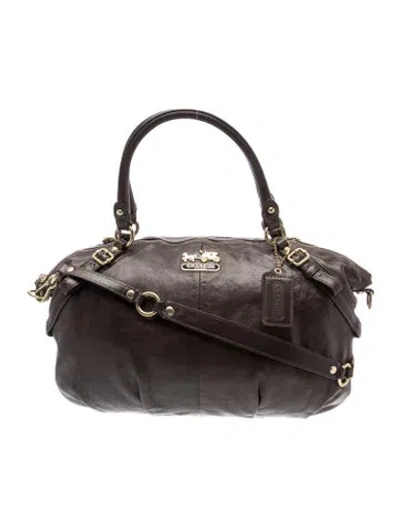 Pre-owned Coach Leather Shoulder Bag In Brown