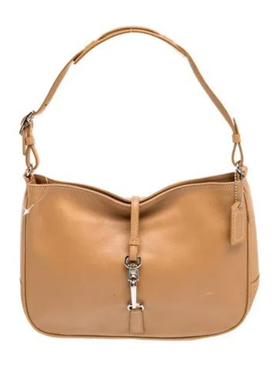 Pre-owned Coach Leather Shoulder Bag In Brown