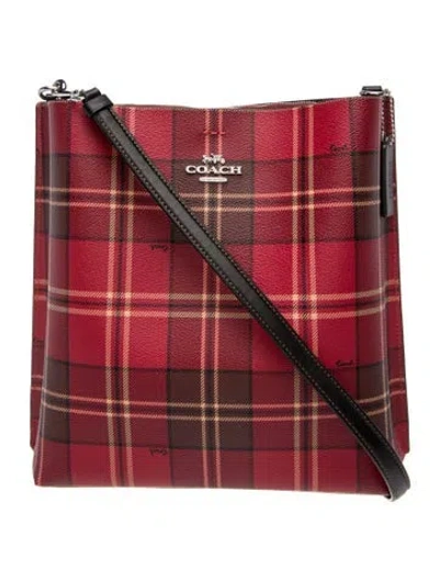 Pre-owned Coach Leather Shoulder Bag In Burgundy