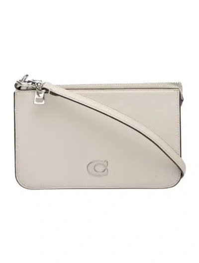 Pre-owned Coach Leather Shoulder Bag In Gold