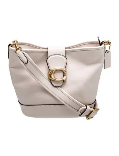 Pre-owned Coach Leather Shoulder Bag In Gray