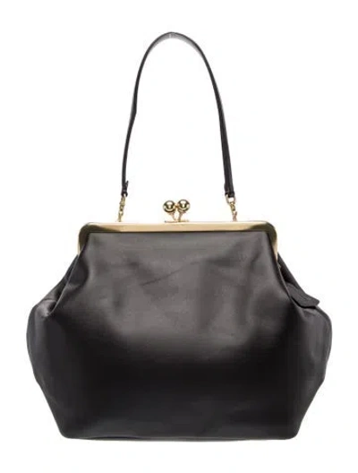Pre-owned Coach Leather Shoulder Bag In Gray
