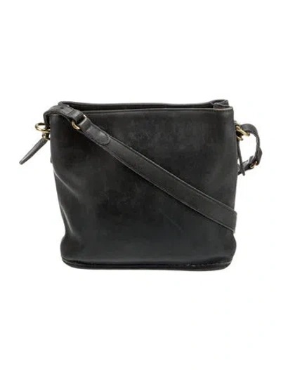 Pre-owned Coach Leather Shoulder Bag In Gray