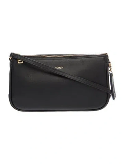 Pre-owned Coach Leather Shoulder Bag In Gray