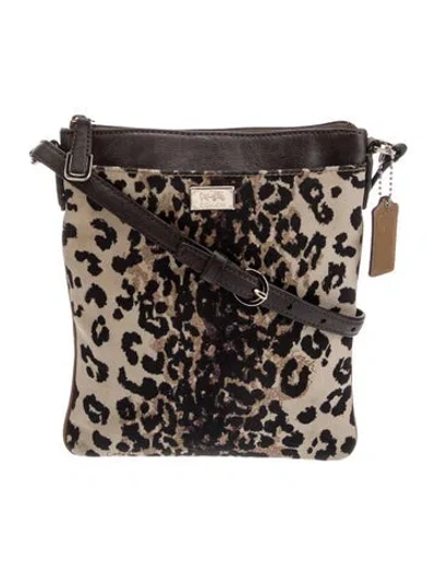 Pre-owned Coach Leather Shoulder Bag In Multi