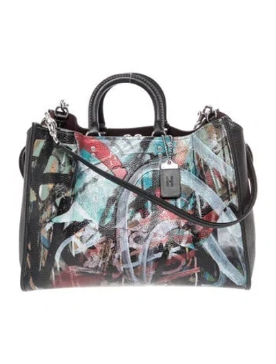 Pre-owned Coach Leather Shoulder Bag In Multi