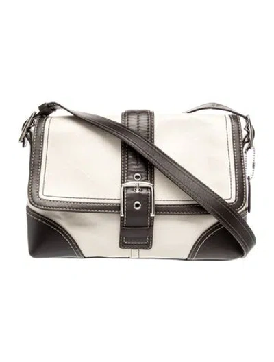 Pre-owned Coach Leather Shoulder Bag In Multi