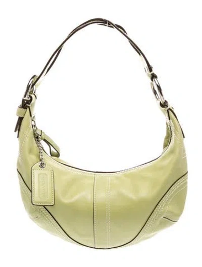 Pre-owned Coach Leather Shoulder Bag In Multi