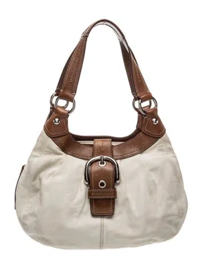 Pre-owned Coach Leather Shoulder Bag In Multi
