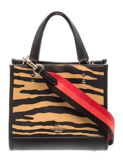 Pre-owned Coach Leather Shoulder Bag In Multi