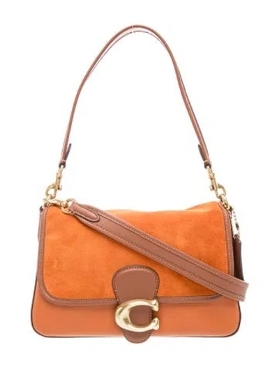 Pre-owned Coach Leather Shoulder Bag In Multi