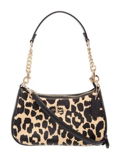 Pre-owned Coach Leather Shoulder Bag In Multi