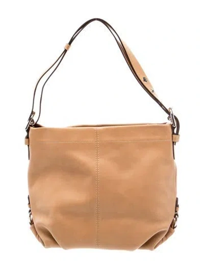 Pre-owned Coach Leather Shoulder Bag In Neutral