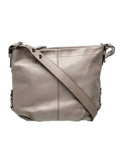 Pre-owned Coach Leather Shoulder Bag In Neutral