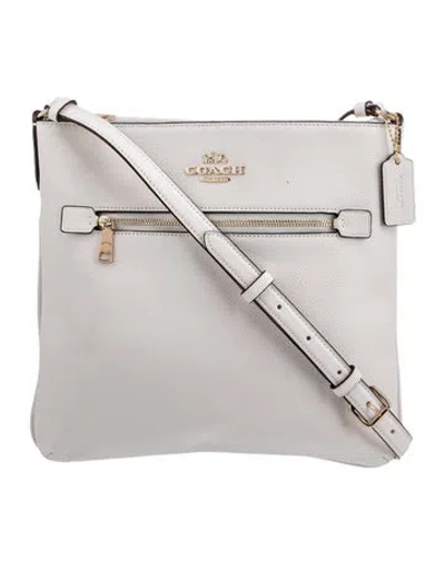 Pre-owned Coach Leather Shoulder Bag In Neutral