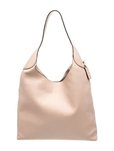 Pre-owned Coach Leather Shoulder Bag In Neutral