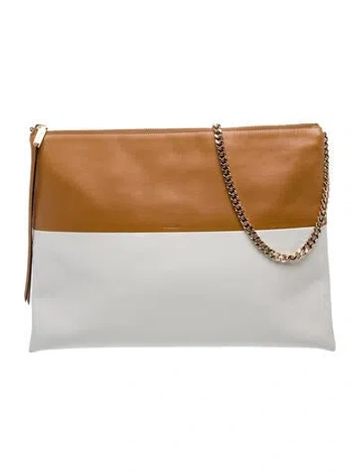 Pre-owned Coach Leather Shoulder Bag In Neutral