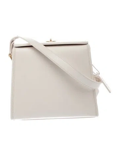 Pre-owned Coach Leather Shoulder Bag In Neutral