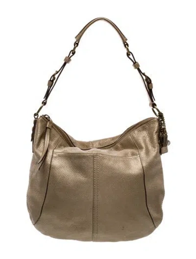 Pre-owned Coach Leather Shoulder Bag In Neutral