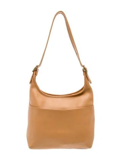 Pre-owned Coach Leather Shoulder Bag In Neutral