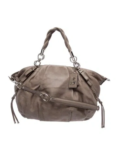 Pre-owned Coach Leather Shoulder Bag In Neutral
