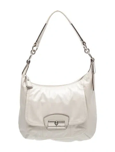 Pre-owned Coach Leather Shoulder Bag In Neutral