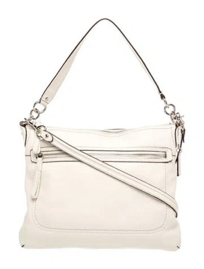 Pre-owned Coach Leather Shoulder Bag In Neutral