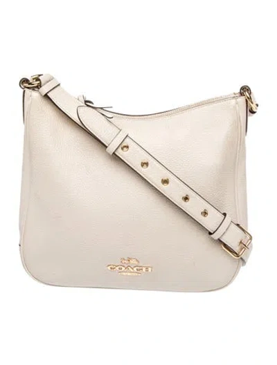 Pre-owned Coach Leather Shoulder Bag In Neutral