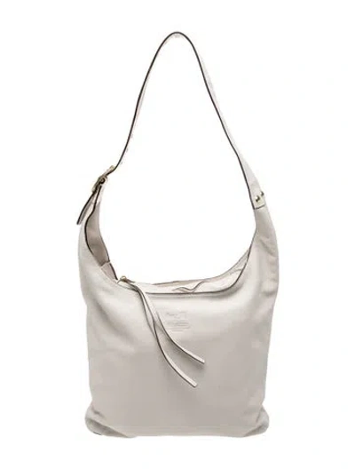 Pre-owned Coach Leather Shoulder Bag In Neutral