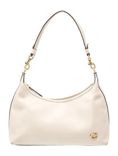 Pre-owned Coach Leather Shoulder Bag In Neutral