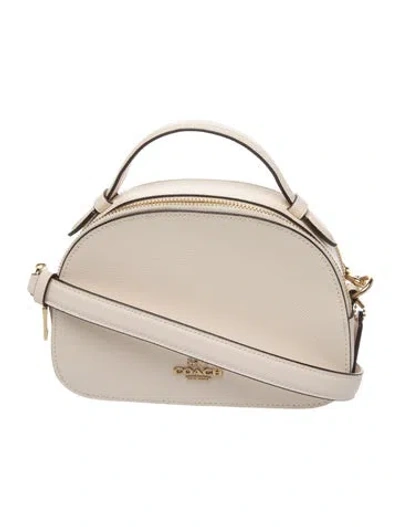 Pre-owned Coach Leather Shoulder Bag In Neutral