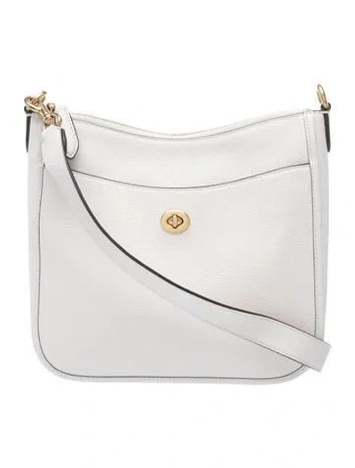 Pre-owned Coach Leather Shoulder Bag In Neutral