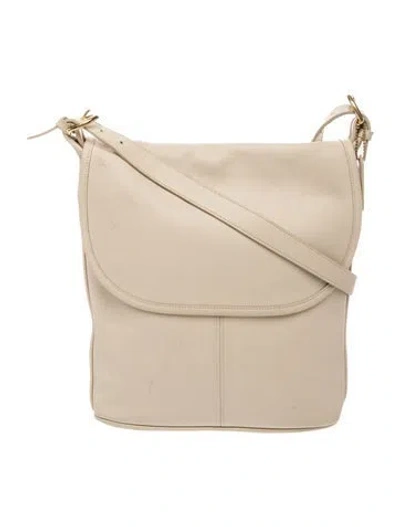 Pre-owned Coach Leather Shoulder Bag In Neutral