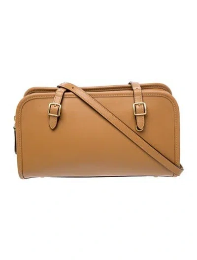 Pre-owned Coach Leather Shoulder Bag In Neutral