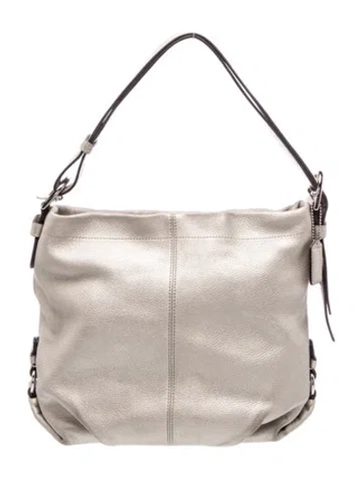 Pre-owned Coach Leather Shoulder Bag In Neutral