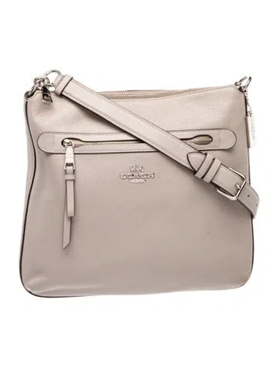 Pre-owned Coach Leather Shoulder Bag In Neutral
