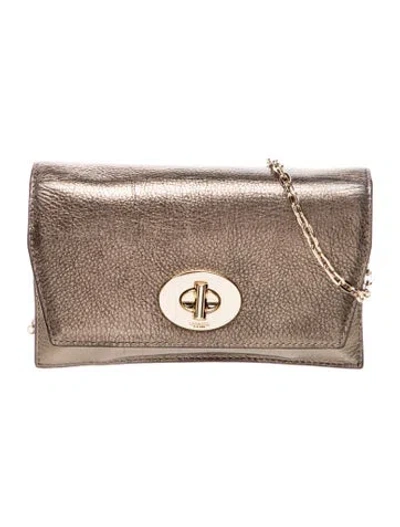 Pre-owned Coach Leather Shoulder Bag In Neutral