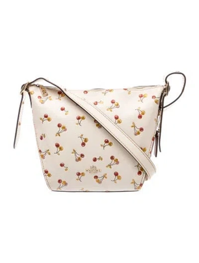 Pre-owned Coach Leather Shoulder Bag In Neutral