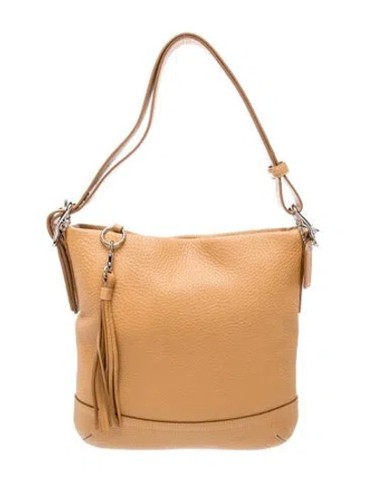 Pre-owned Coach Leather Shoulder Bag In Neutral