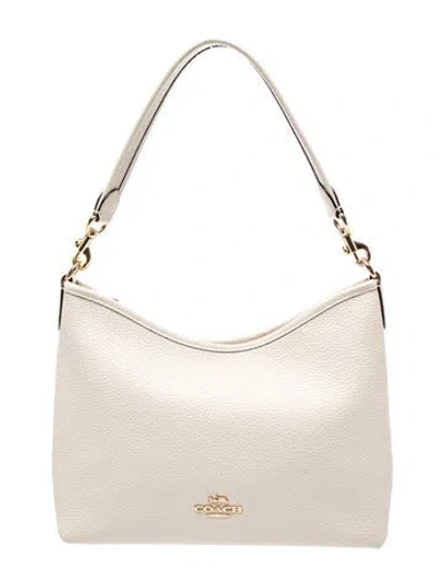 Pre-owned Coach Leather Shoulder Bag In Neutral