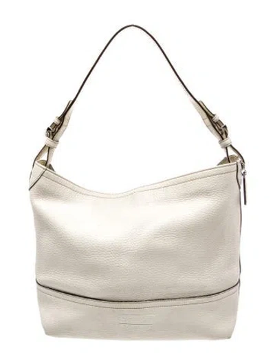Pre-owned Coach Leather Shoulder Bag In Neutral