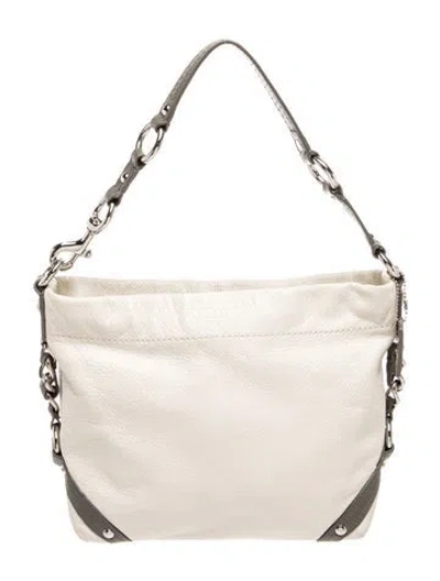 Pre-owned Coach Leather Shoulder Bag In Neutral