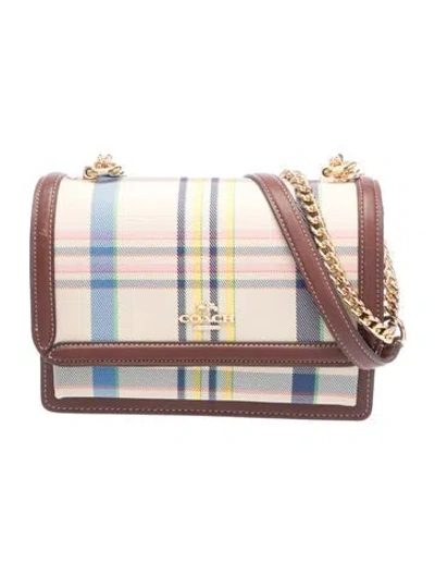 Pre-owned Coach Leather Shoulder Bag In Neutral