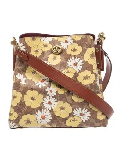 Pre-owned Coach Leather Shoulder Bag In Neutral